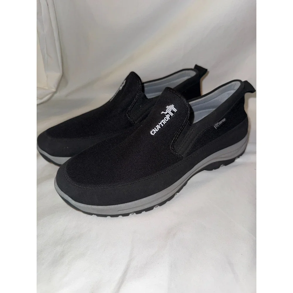 CNA‎ Trop Orthopedic Men's Sneakers 47 Eu Black Low Top Slip On Hiking Shoes